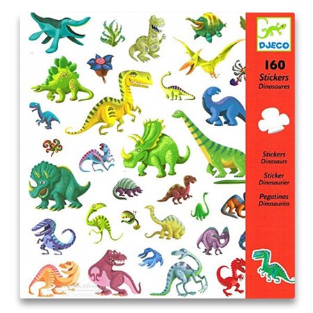 Samolepky Djeco 160ks Dinosauři