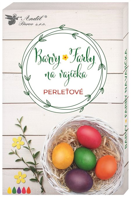 Barva na vajíčka Sada Perleťové