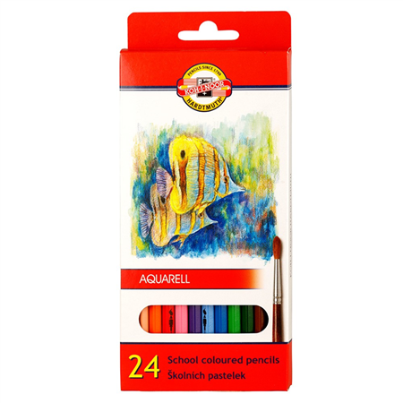 Akvarelové pastelky školní Kin 24ks
