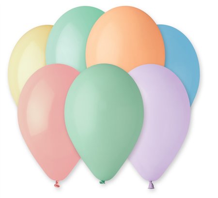 Balonky 10ks pastelové Gemar