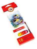 Akvarelové pastelky školní Kin 18ks