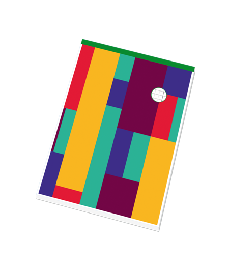 Blok A5 Retro design čtvereček