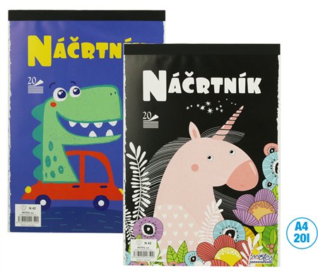 Náčrtník A4 Notes 20 listů