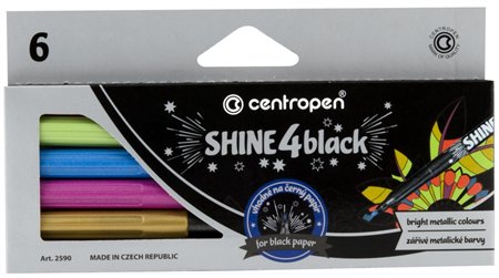 Metalické fixy Centropen 2590 na če
