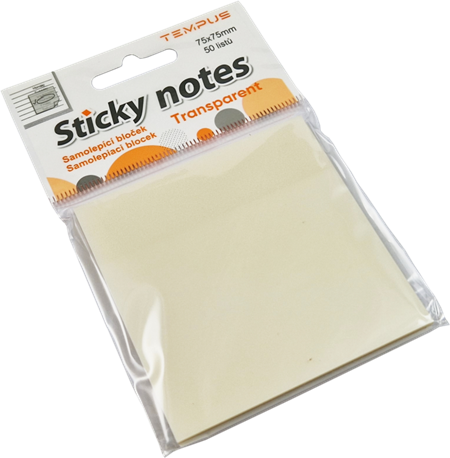 Lepící záložky transparent Tempus 7