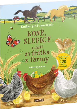 Kniha samolepek - KONĚ, SLEPICE