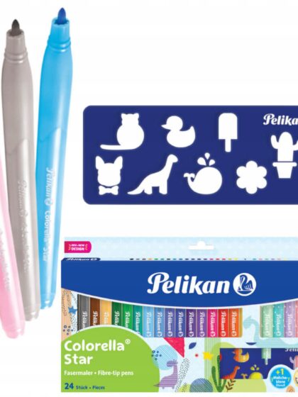 Fixy 24ks Pelikan se šablonou