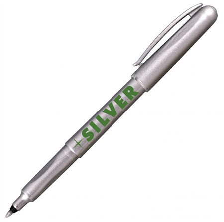 Popisovač stříbrný centropen 2670